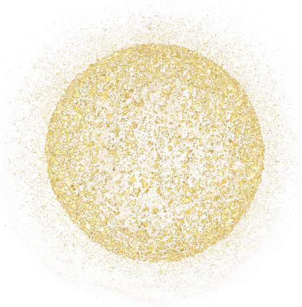 gold glitter shiny sprinkles circle